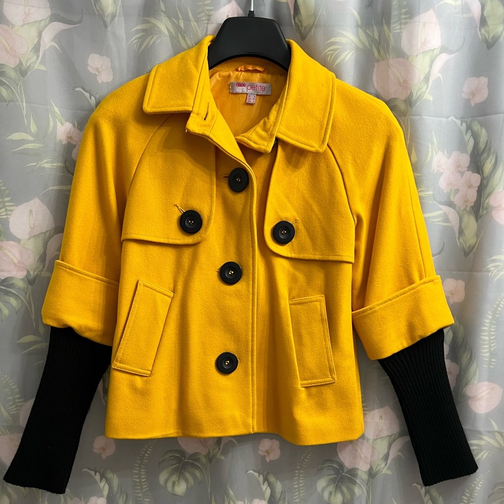 Yellow and black coat